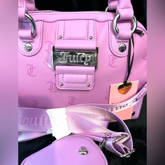 Juicy Couture💜 EXCLUSIVE💜 Violet Tulle Y2CUTE DOME SATCHEL (NWT) - Picture 5 of 16